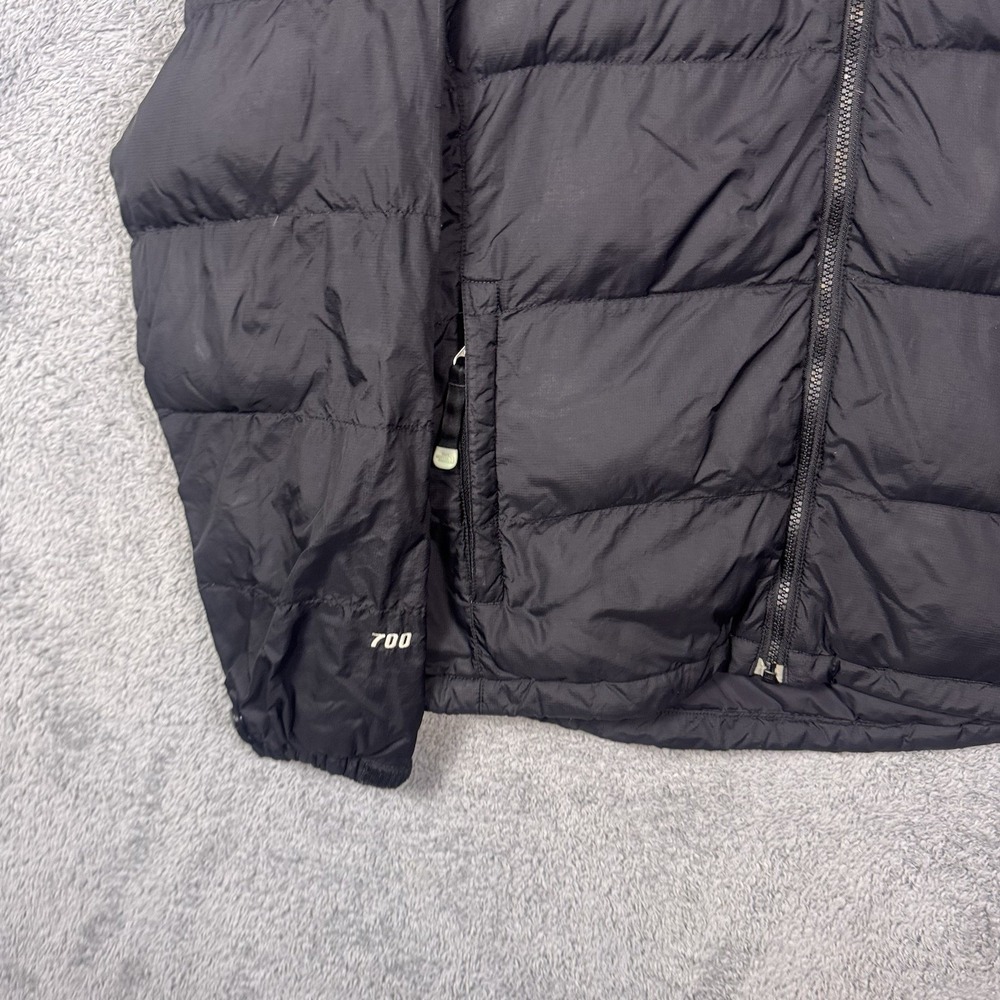 North Face Nuptse Jacket Womens M 700 Goose Down Black Puffer A254 Vintage Y2K - Picture 2 of 15